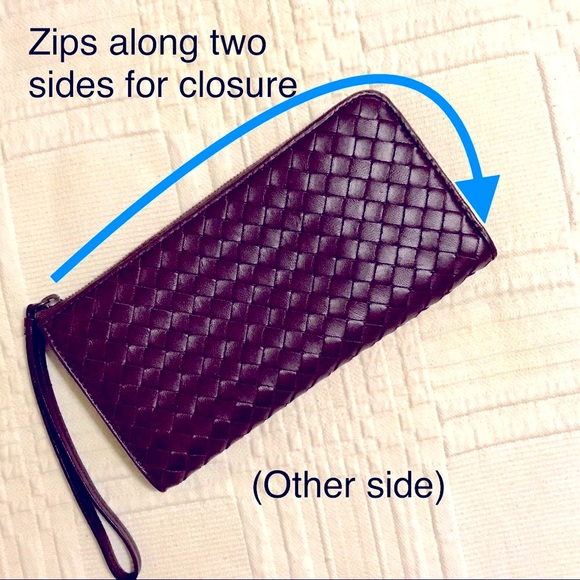 NWOT! Authentic Bottega Veneta Leather Wallet/Wristlet - Picture 2 of 13